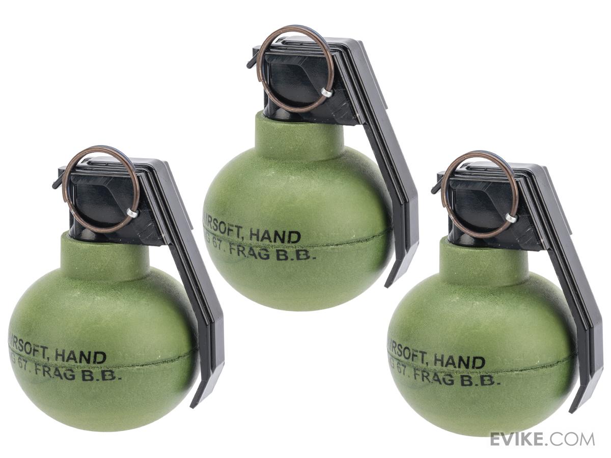 TAGinn TAG67 Airsoft Pyrotechnic Hand Grenade (Quantity Set of 3