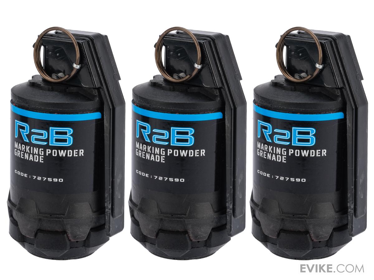 TAGinn R2B Airsoft Pyrotechnic Hand Grenade (Type R2Bm / Set of 3), Accessories & Parts, Hand