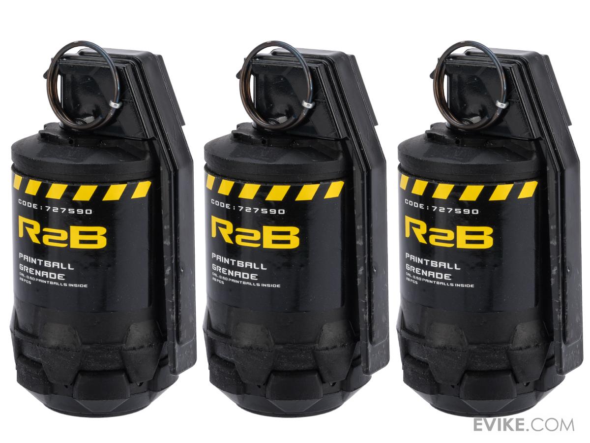 TAGinn R2B Airsoft Pyrotechnic Hand Grenade (Type R2B / Set of 3