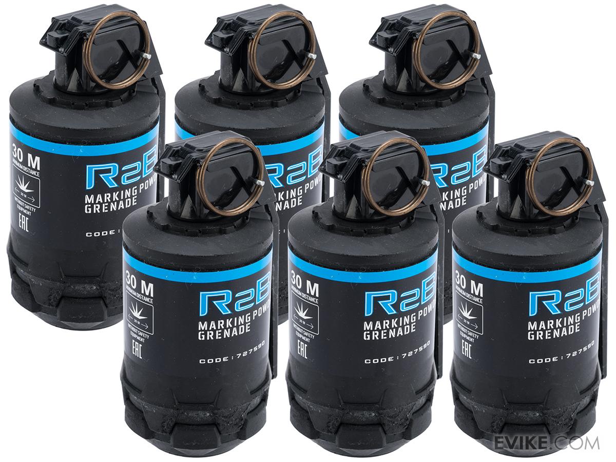 TAGinn R2B Airsoft Pyrotechnic Hand Grenade (Type R2Bm / Set of 6