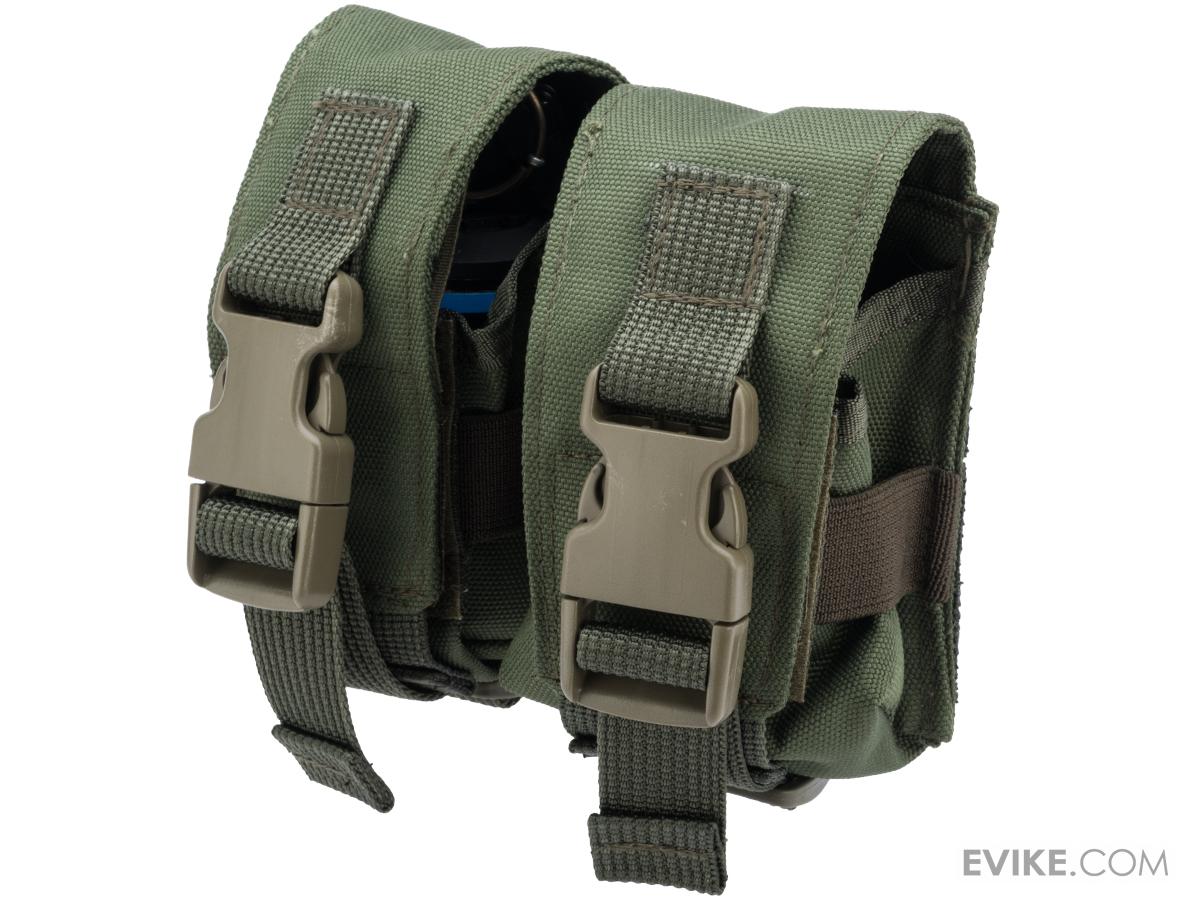 TAGinn Double Frag Grenade Pouch (Color OD Green), Tactical Gear/Apparel, Pouches, Grenade