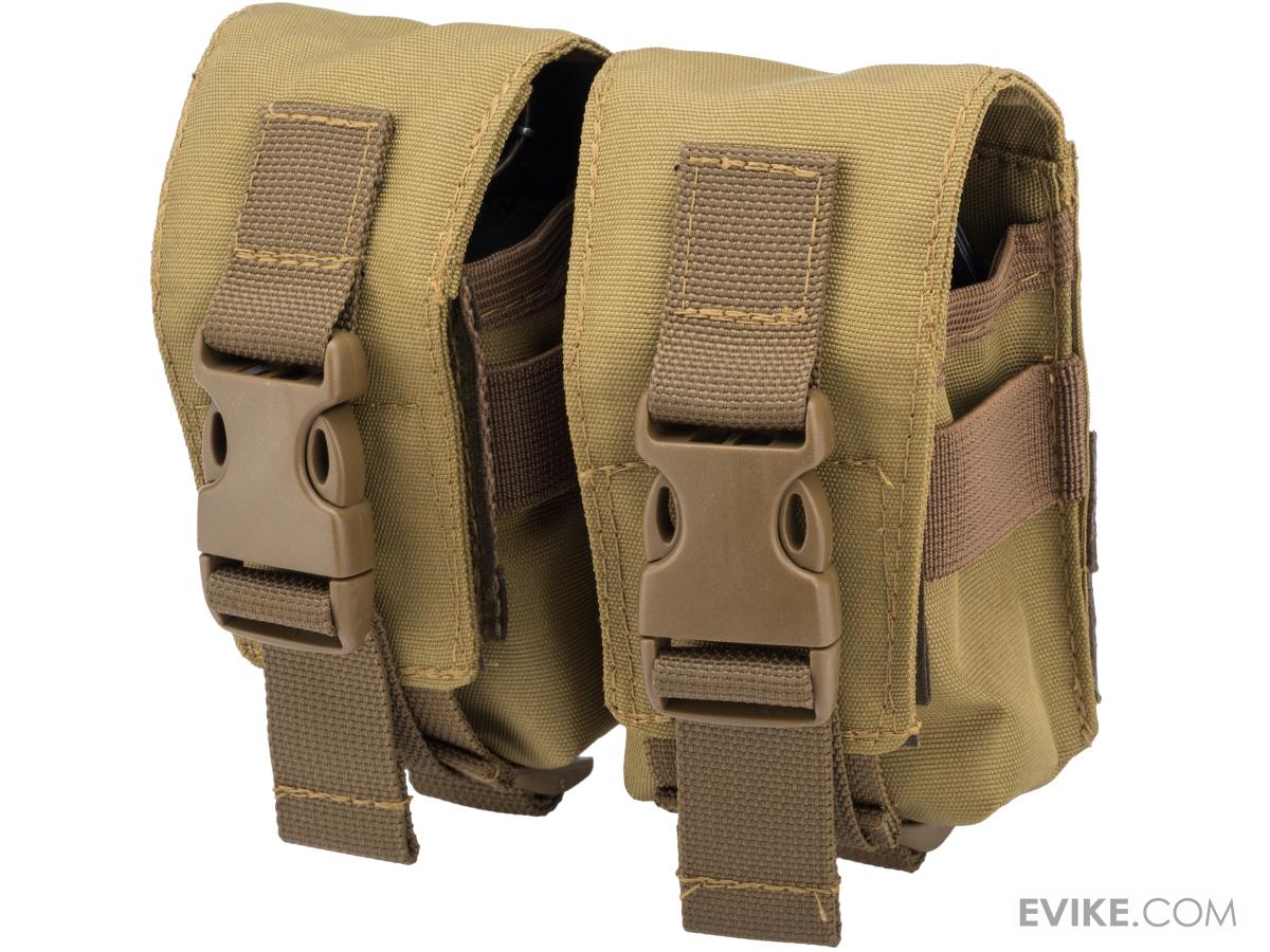 TAGinn Double Frag Grenade Pouch (Color Coyote Tan), Tactical Gear