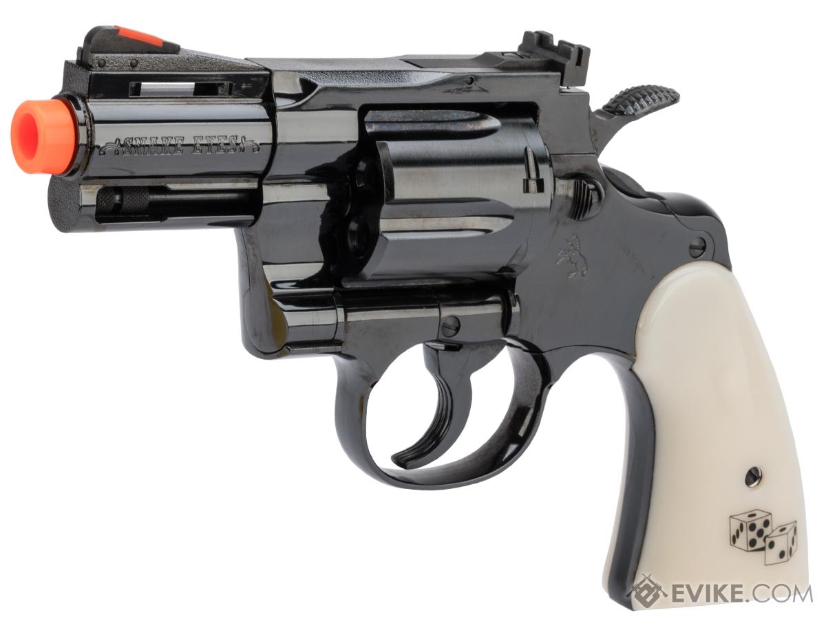 Tanaka Colt Python .357 Gas Powered Airsoft Revolver (Model: 2.5 / Snake Eyes / Blue Steel Finish)
