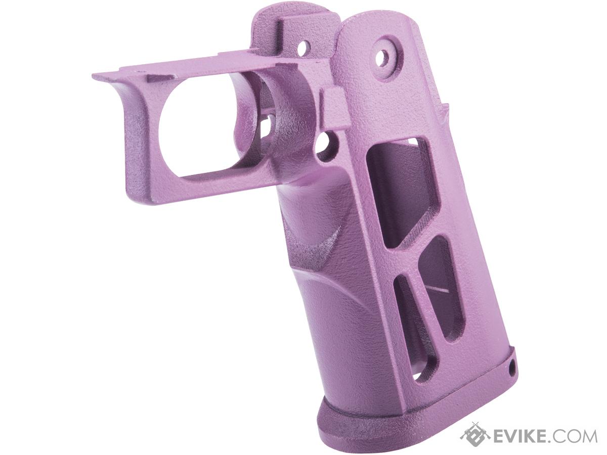 Tapp Airsoft 3D Printed Skeletonized Grip w/ Custom Cerakote for Hi-CAPA Gas Blowback Airsoft Pistols (Color: Wild Purple)