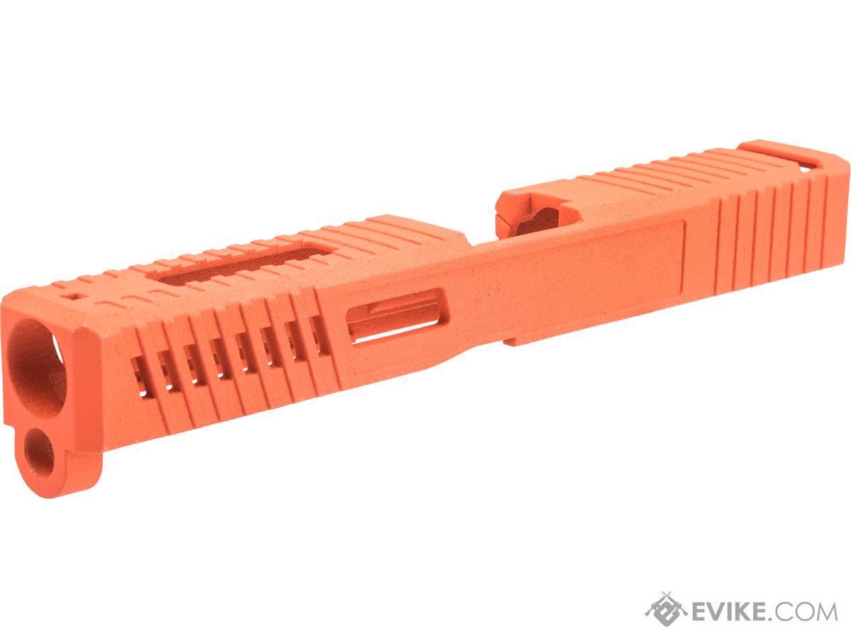 Tapp Airsoft Dark Side Precision Performance Series Slide w/ Custom Cerakote for ISSC M22, SAI BLU, Lonewolf, & Compatible Airsoft Gas Blowback Pistol (Color: Hunter Orange)