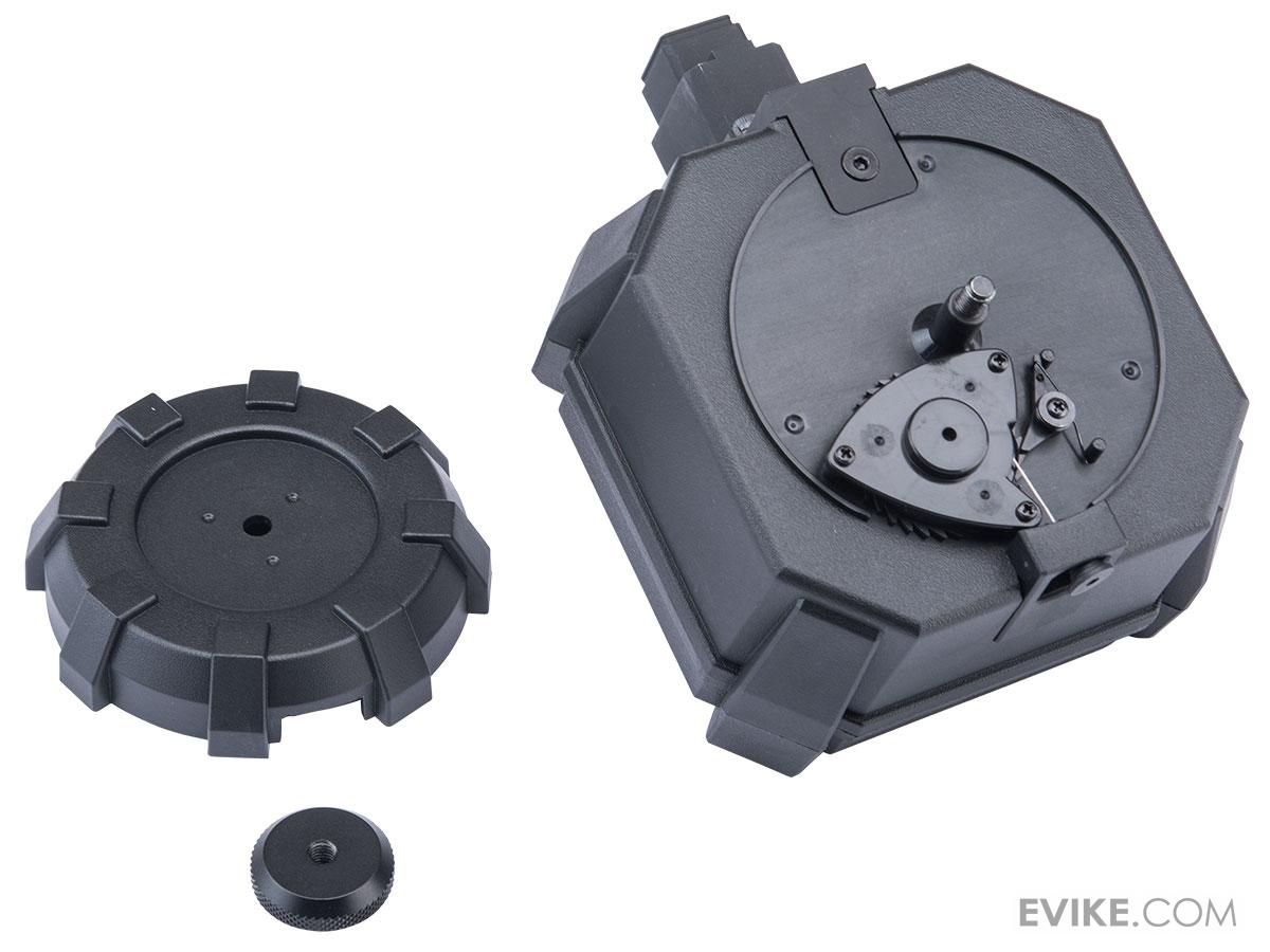 TAPP Airsoft Drum Magazine w/ Adapter for Gas Blowback Airsoft Pistols