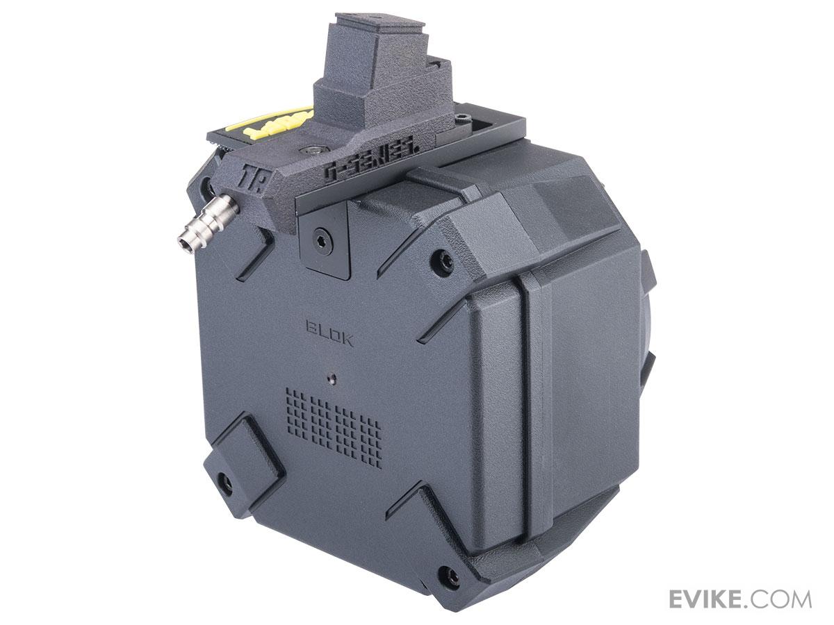 TAPP Airsoft Drum Magazine w/ Adapter for Gas Blowback Airsoft Pistols