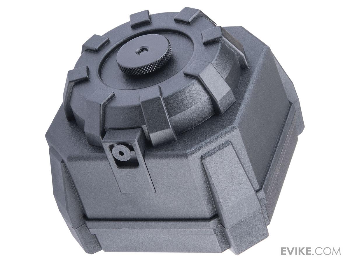 TAPP Airsoft Drum Magazine w/ Adapter for Gas Blowback Airsoft Pistols