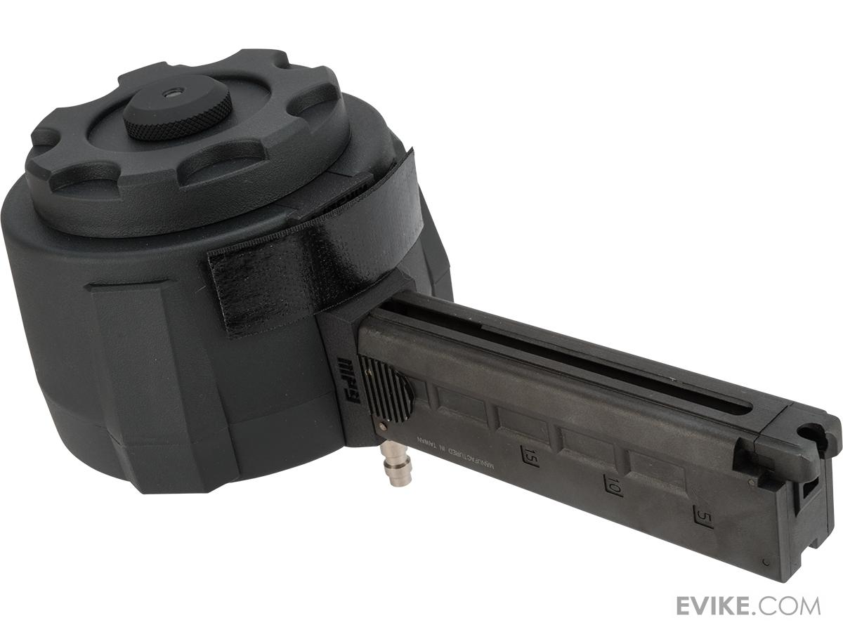 TAPP Airsoft HPA Tapped Electric Winding Drum Magazine for Gas Powered