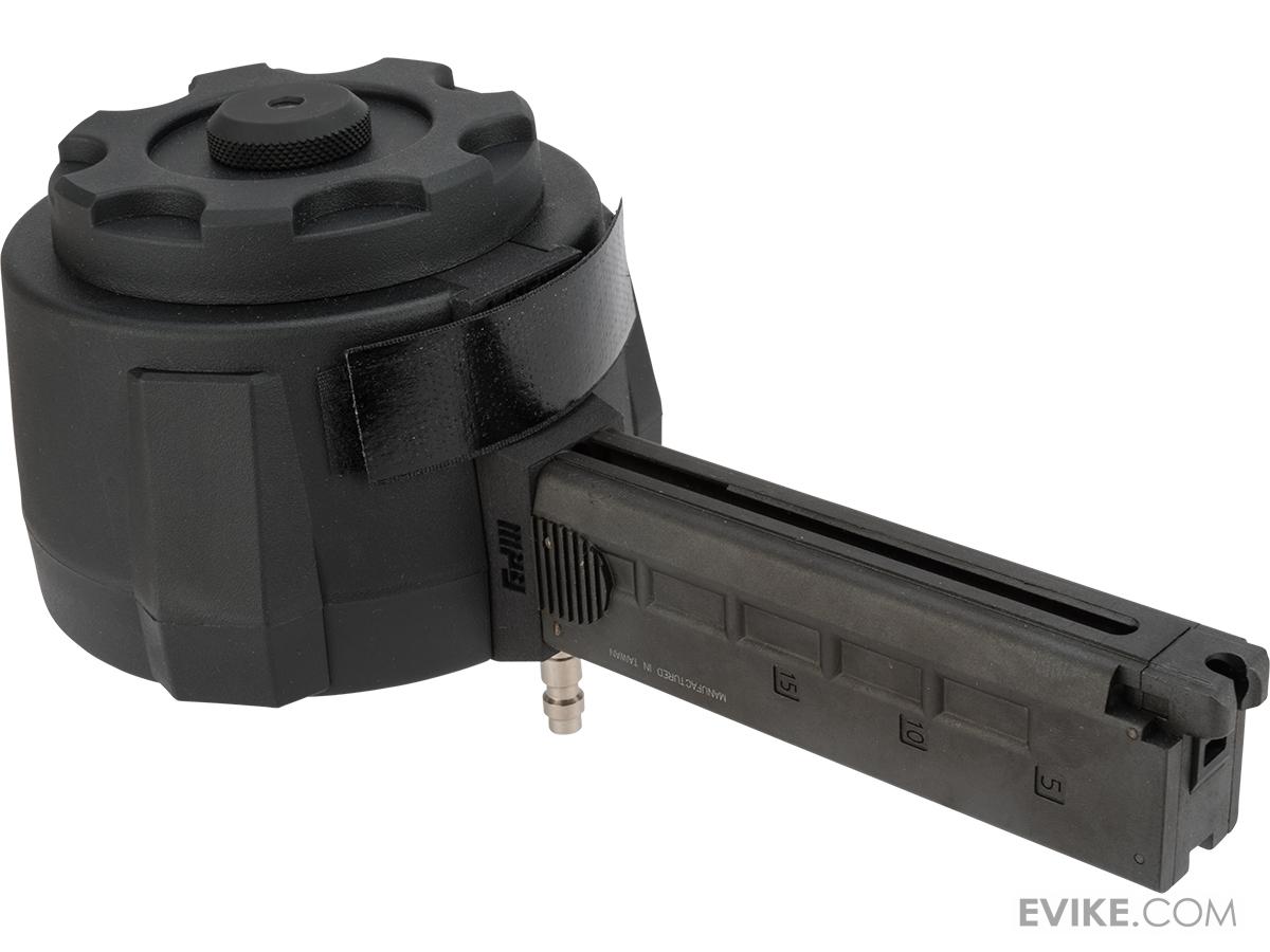 TAPP Airsoft HPA Tapped Flashmag Winding Drum Magazine for Gas Powered