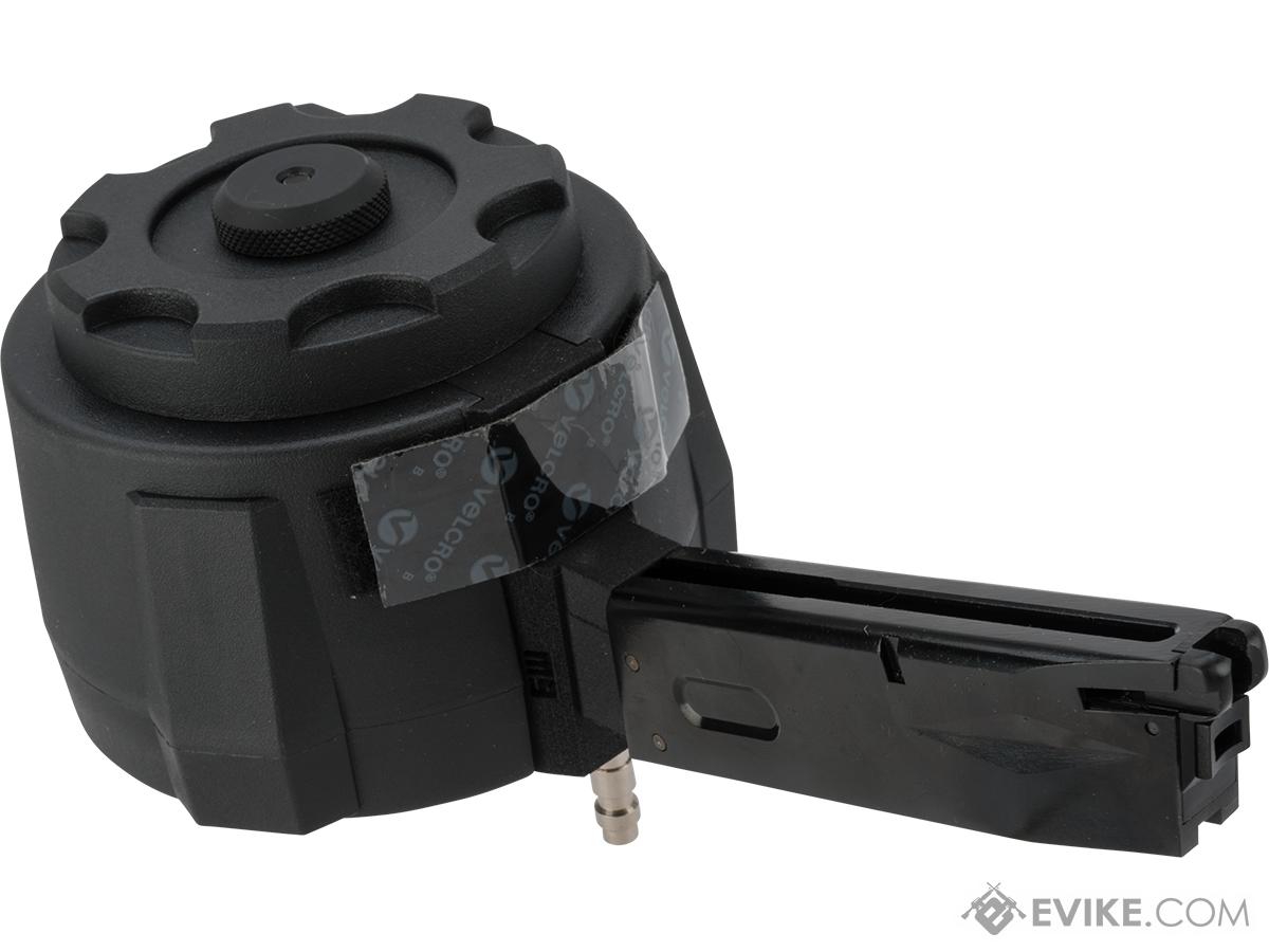TAPP Airsoft HPA Tapped Flashmag Winding Drum Magazine for Gas Powered Airsoft Guns (Model
