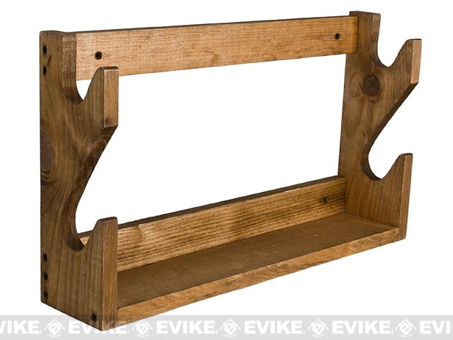 Evans Sports Traditional Solid Wood Rifle / Gun Rack ...