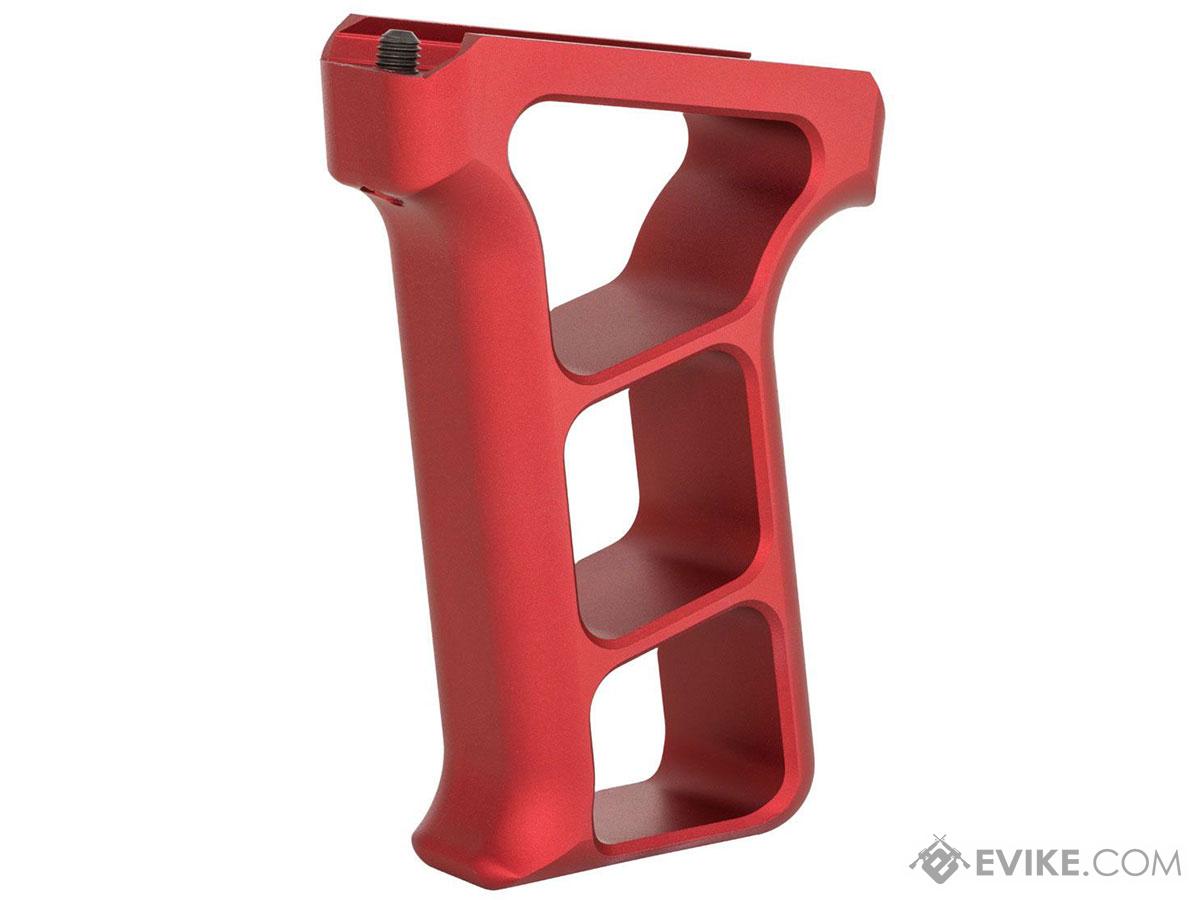 Tactical Dynamics CNC Aluminum Skeletonized Vertical Foregrip (Type: M-LOK / Red)