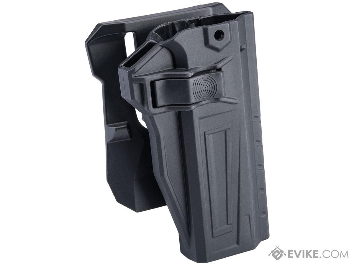 TEGE Injection Molded Hard Shell Pistol Holster (Model: 1911 Series / Right Hand / Belt Paddle)