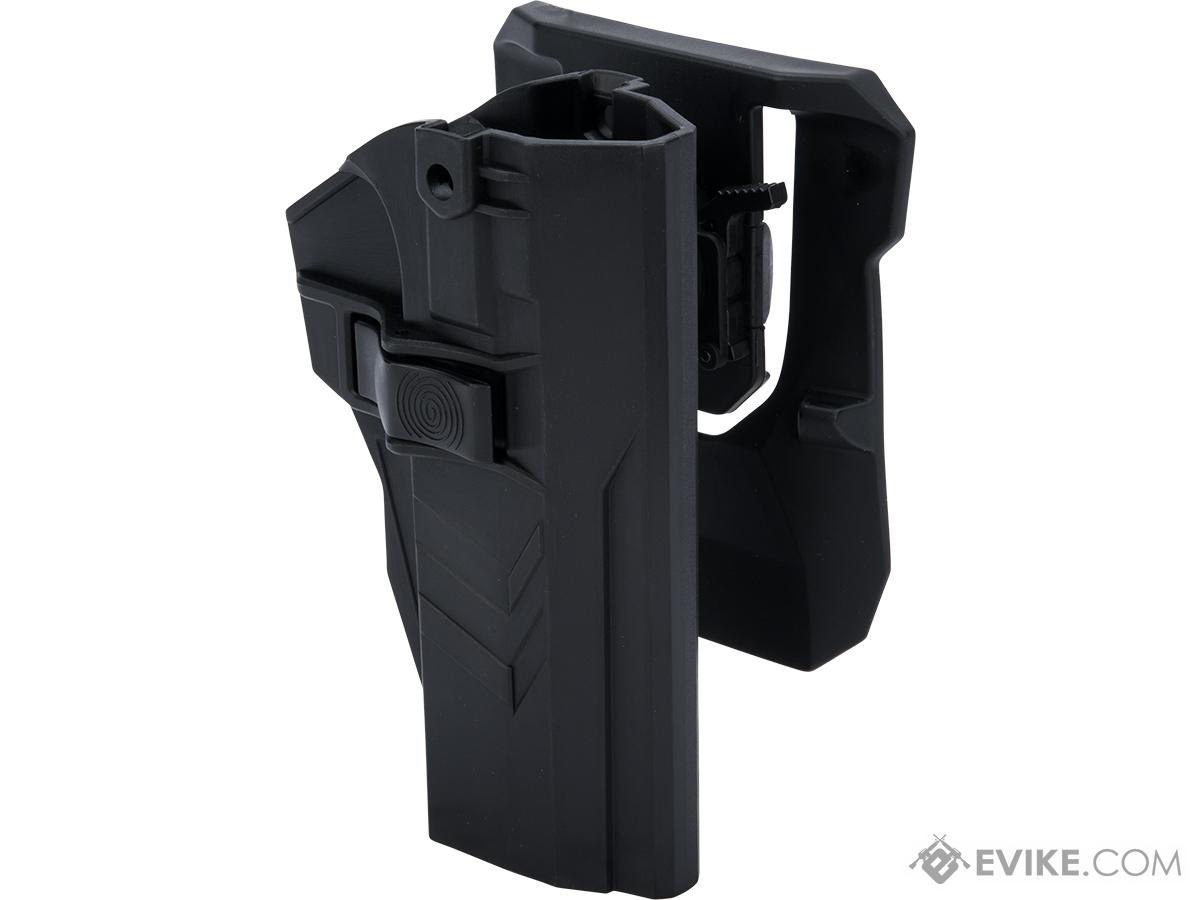 TEGE Injection Molded Hard Shell Pistol Holster (Model: CZ 75, SP-01 Shadow / Right Hand / Belt Paddle)