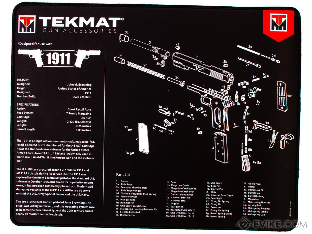 TekMat Armorer's Ultra Bench Gun Cleaning Mat (Model: 1911)
