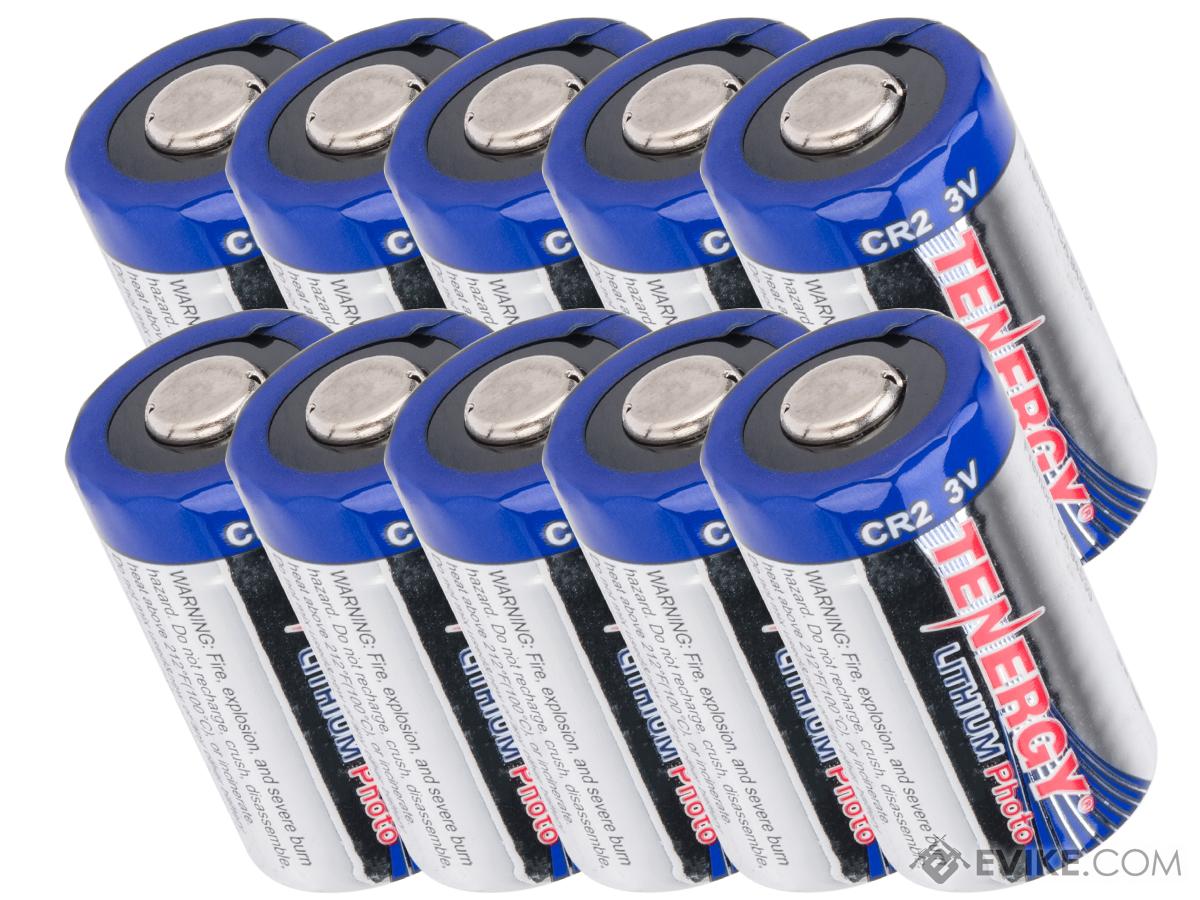 Tenergy High Performance Lithium 3V 750mAh CR2 Batteries (Quantity: Pack of 10)