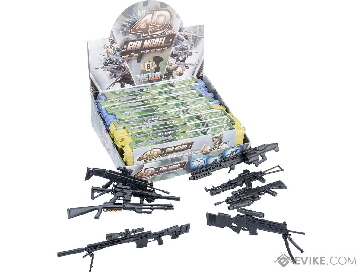 Tengyang 1/6th Scale Model Assorted Gun Pack (Model: Assault Weapons w/ Miniature Carrying Cases)