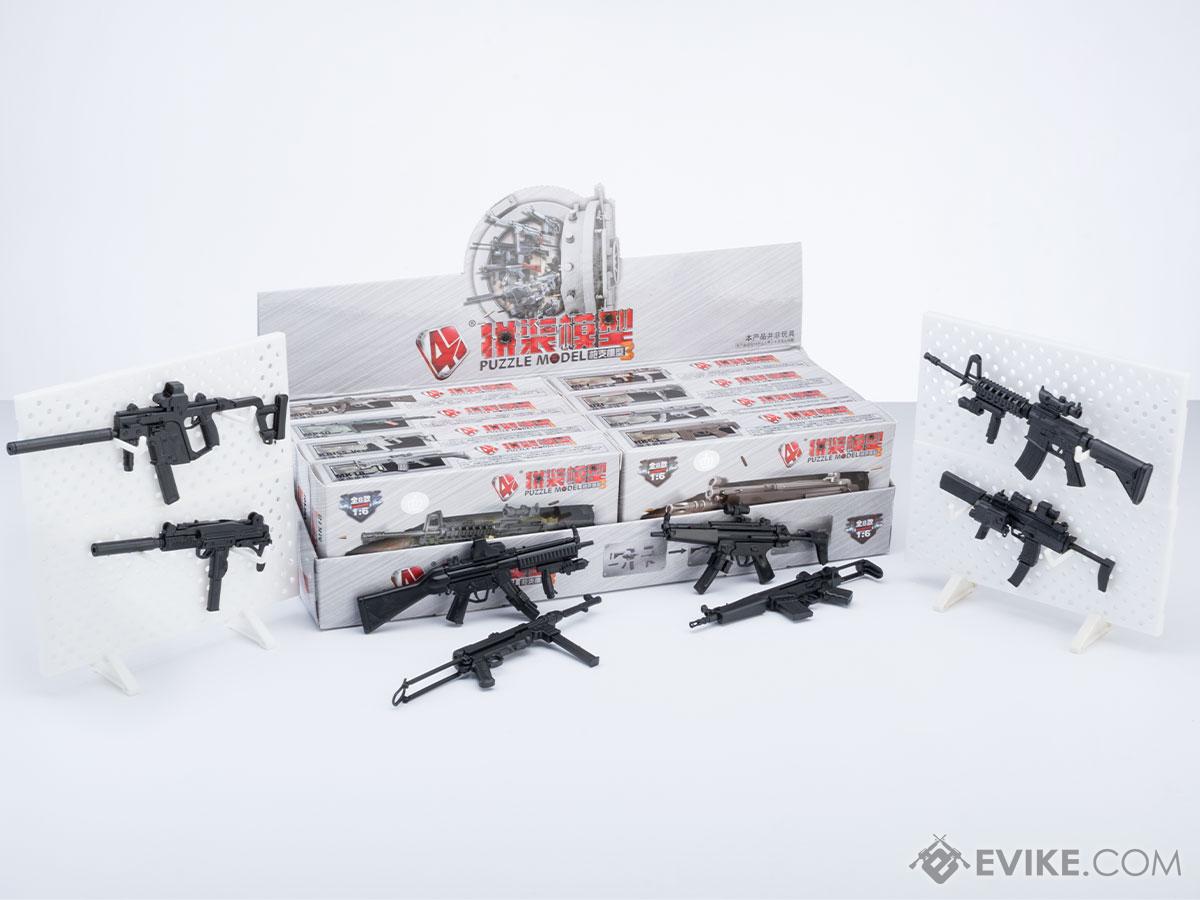 Tengyang 1/6th Scale Model Assorted Gun Pack (Model: CQB Weapons w/ Miniature Display Stands)