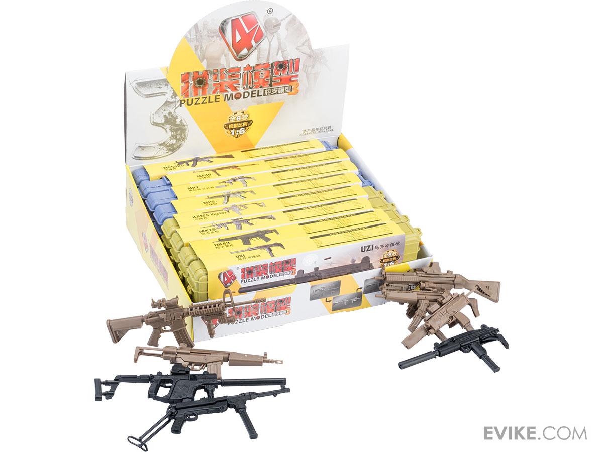 Tengyang 1/6th Scale Model Assorted Gun Pack (Model: CQB Weapons w/ Miniature Carrying Cases)