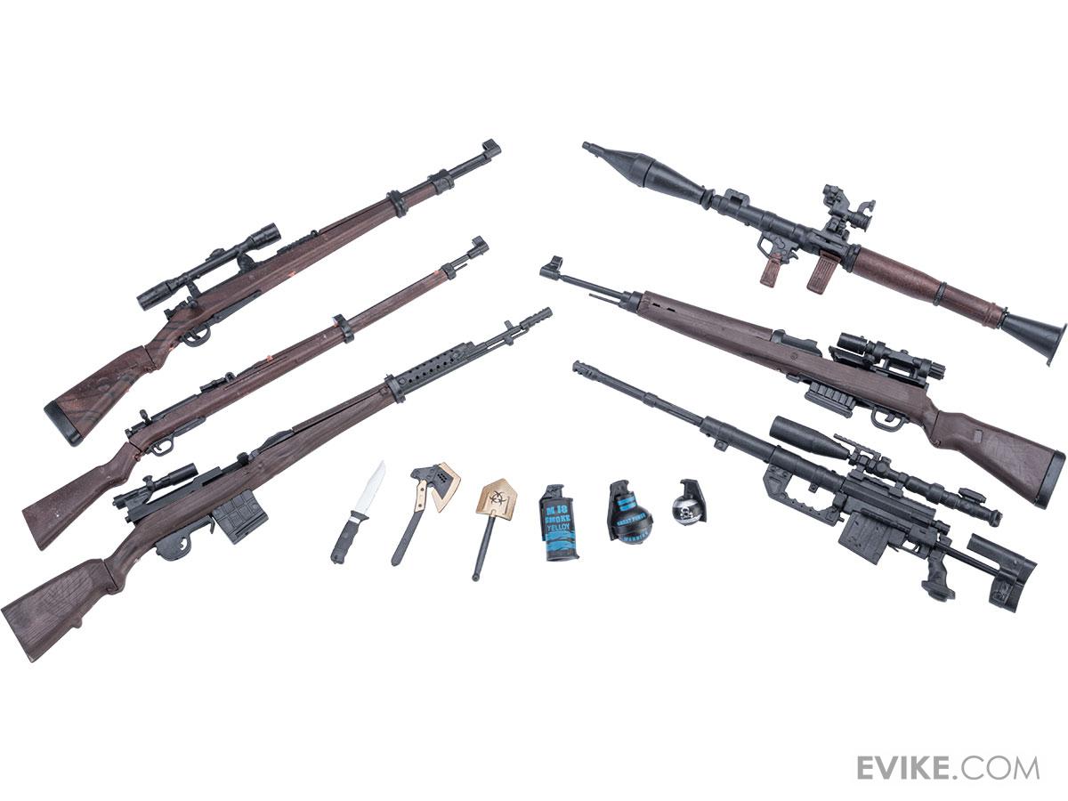 Tengyang 1/6th Scale Model Assorted Gun Pack (Model: Scoped Weapons w/ Throwables)