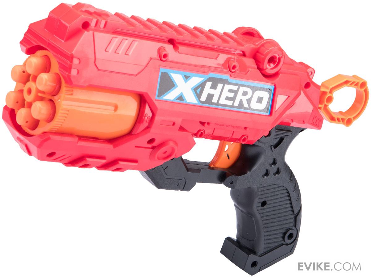 XHERO Foam Dart Gun MultiShot "Revolver" Dual Pistol Set w/ Darts and