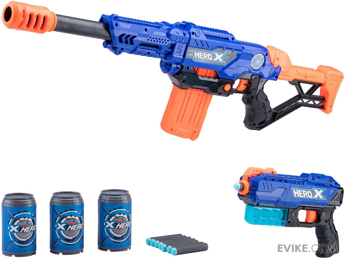 XHERO Foam Dart Gun "Trooper" MultiShot Rifle and Pistol Set w/ Darts