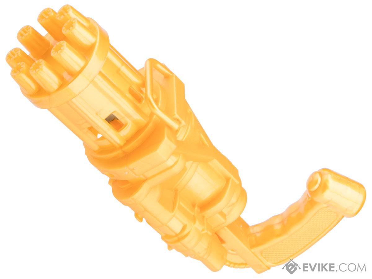 Gatling Gun Electric Soap Water Bubble Gun (Model: Mini / Gold)