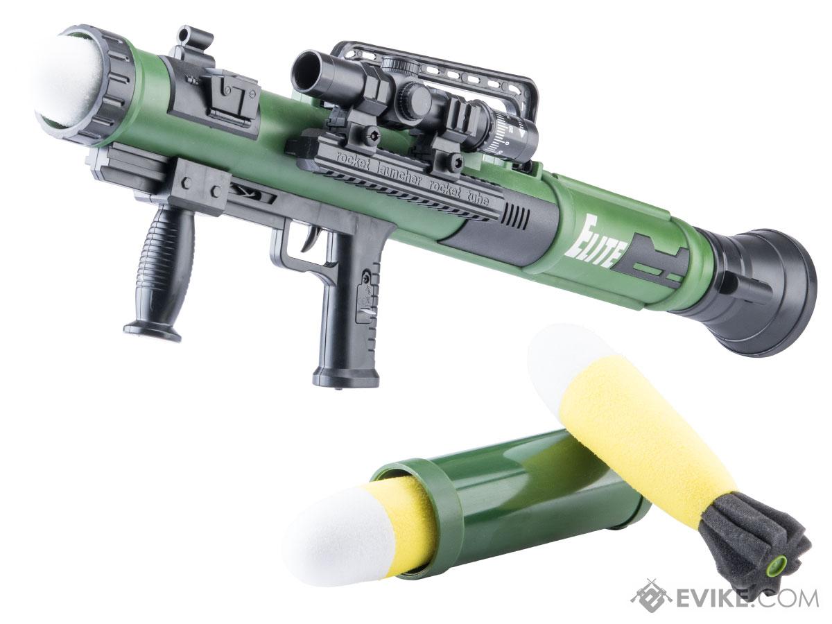 XHERO Rocket Launcher Soft Foam Rocket Blaster (Color: Green)