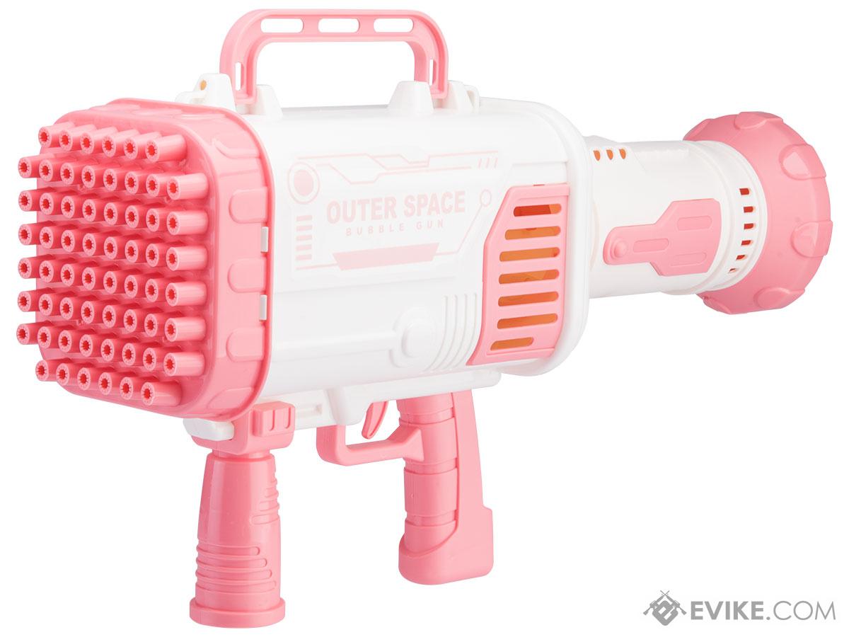 Bazooka Electric Soap Water Bubble Gun (Color: Pink)