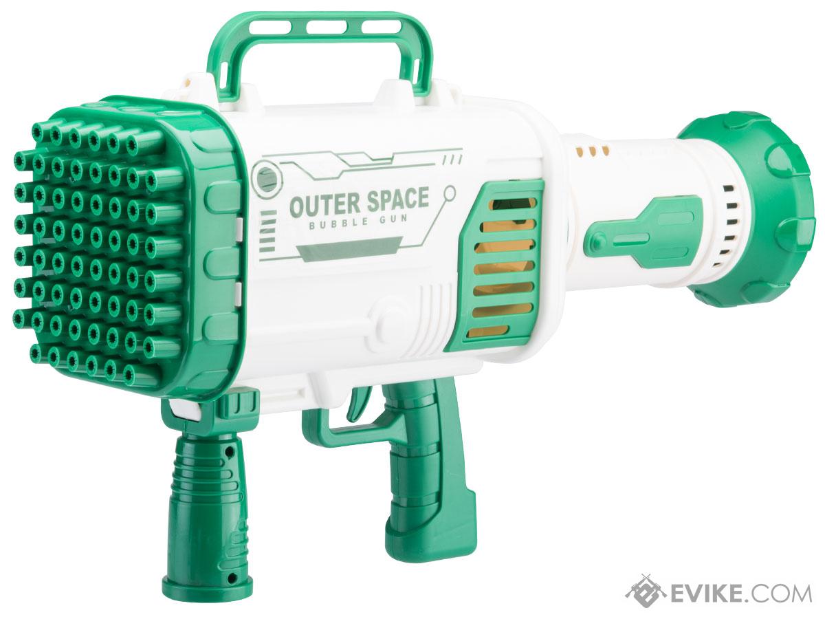 Bazooka Electric Soap Water Bubble Gun (Color: Green)