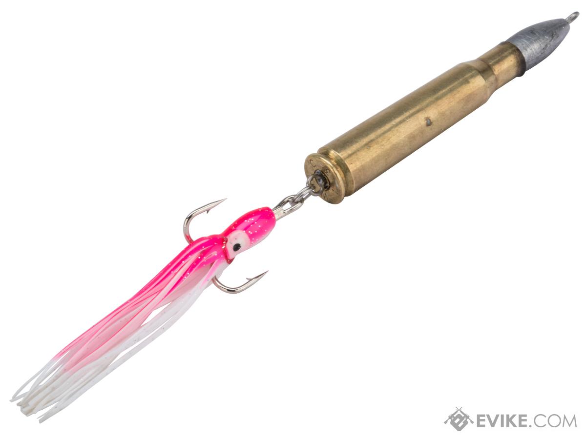 The Fishing Armory .50BMG Cod Round Lure (Color: White Pink / 12oz)
