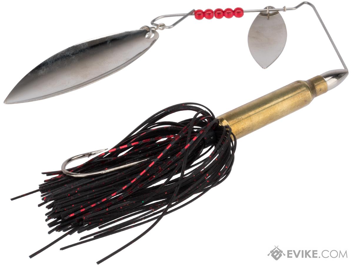 The Fishing Armory .223 Bass Spinner Lure (Color: Red Black), MORE