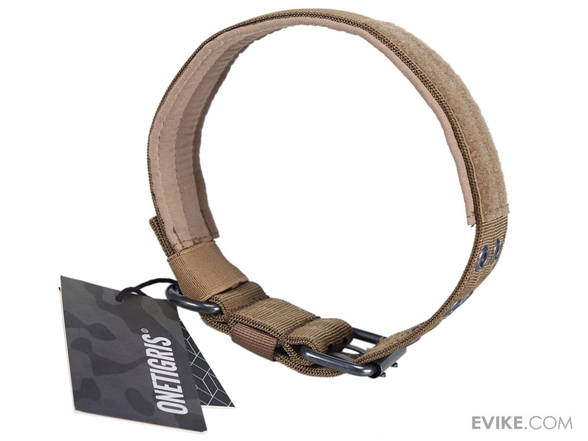 Adjustable Military K9 Dog Collar (Color Coyote Brown