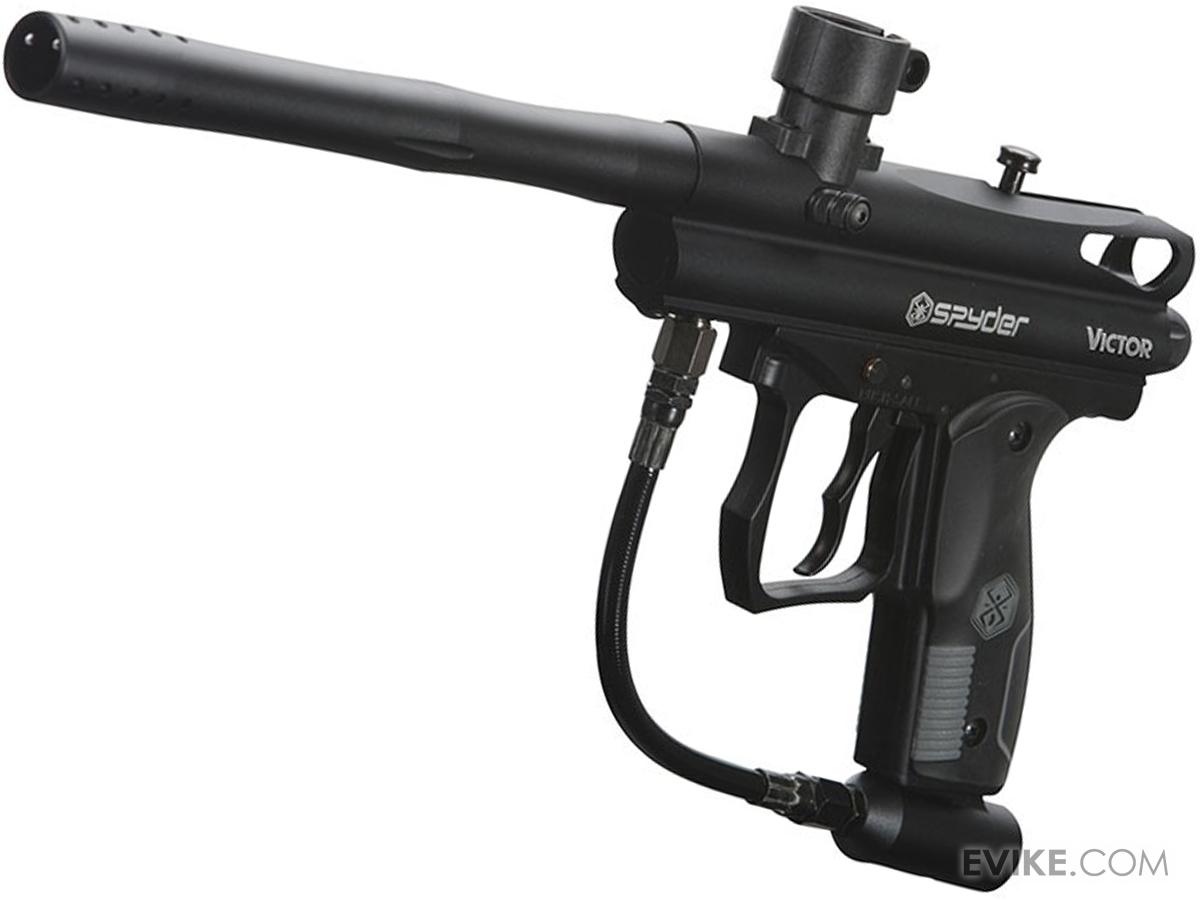 Spyder Victor SemiAuto Paintball Marker (Color Diamond Black), MORE