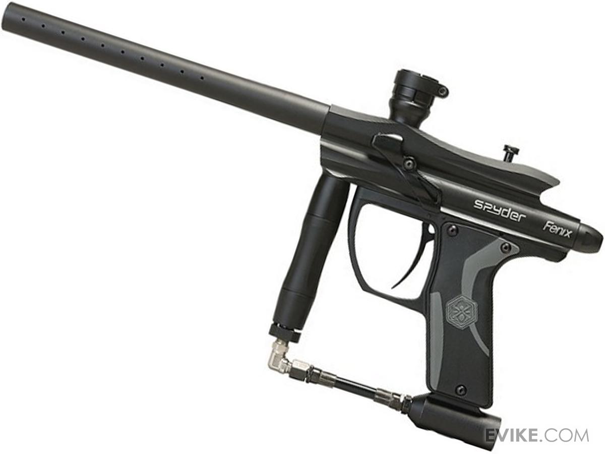 Spyder Fenix Electronic Paintball Marker (Color Diamond Black), MORE