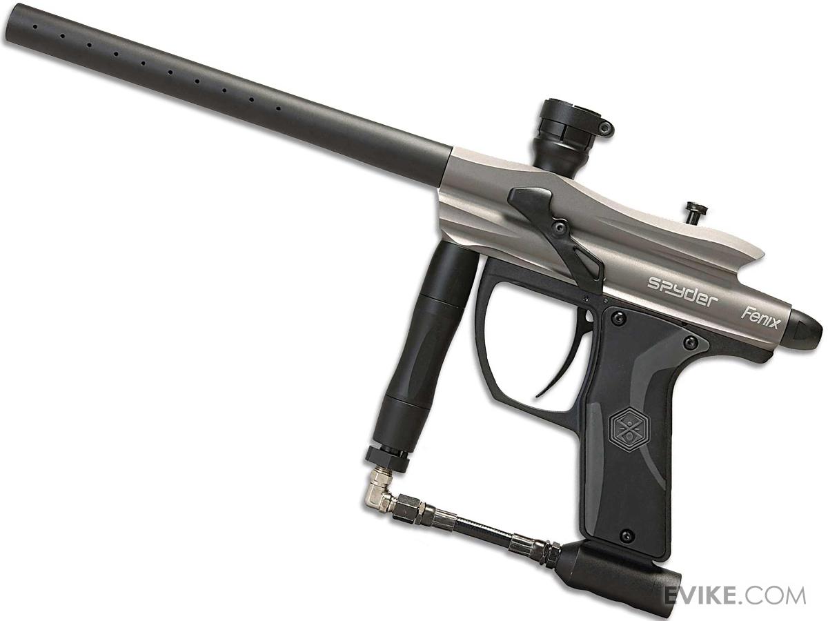 Spyder Fenix Electronic Paintball Marker (Color Silver Grey), MORE