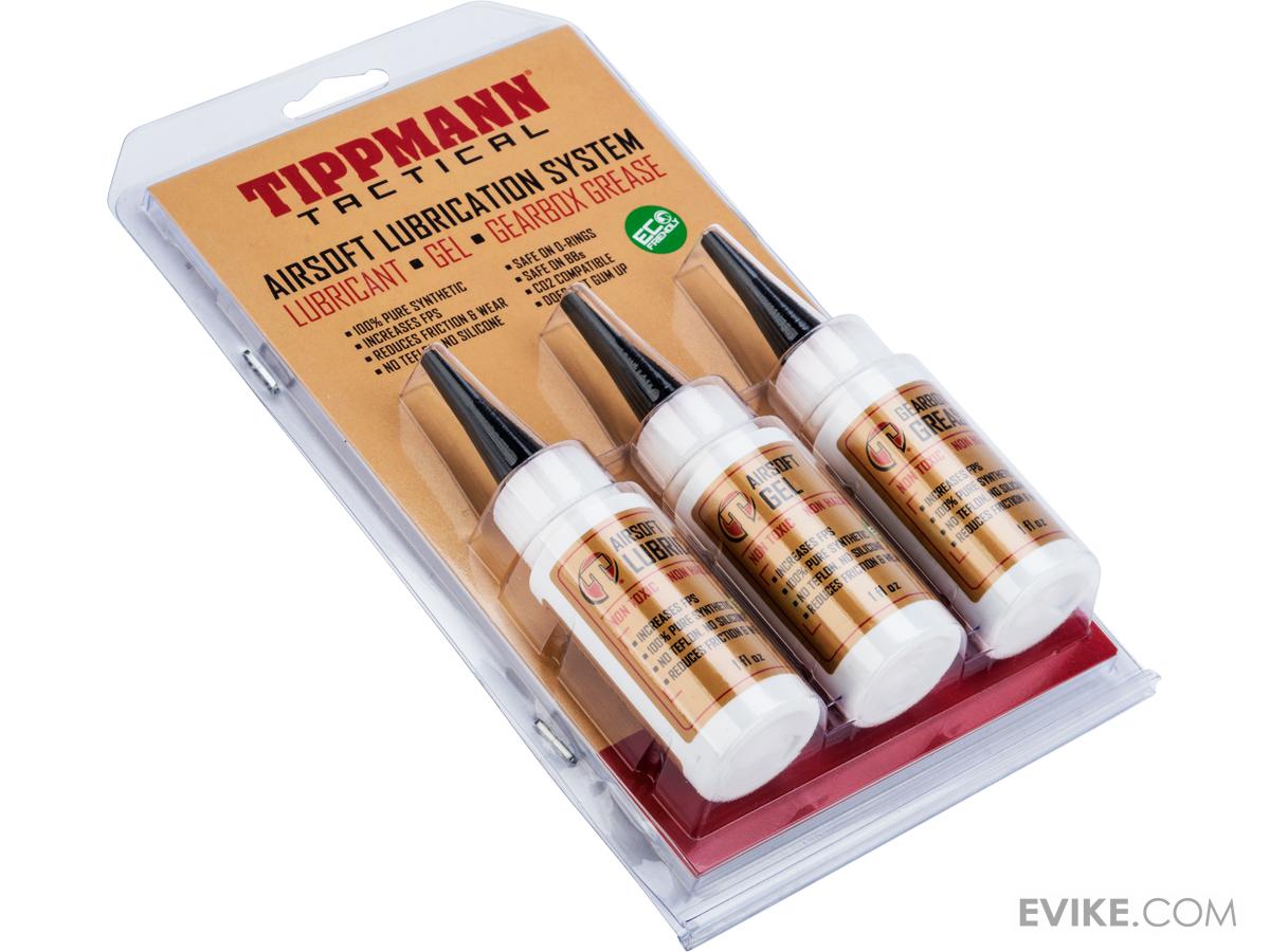 Tippmann Tactical Airsoft Lubrication Kit Oil 1oz, Gel 1oz, Gearbox