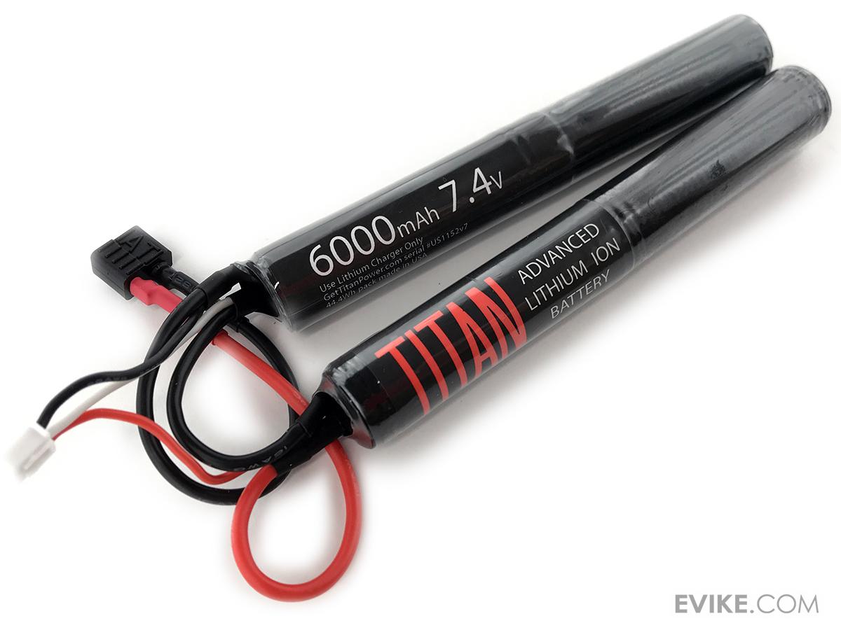 Titan Power 7.4v 6000mAh 16C Nunchuck Type Li-Ion Battery (Connector: Standard Deans)
