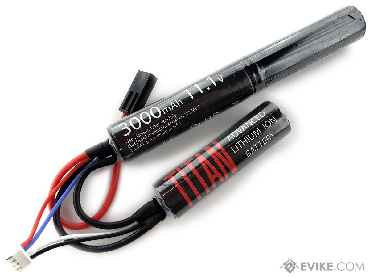 Titan Power 11.1v 3000mAh 16C Nunchuck Type Li-Ion Battery (Connector: Small Tamiya)