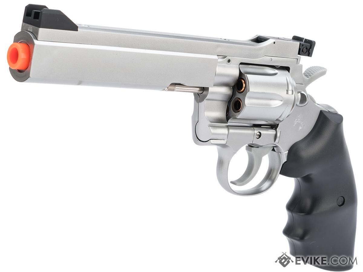 Tokyo Marui Licensed Colt Python PPC Custom Spring Powered Airsoft Revolver (Model: 6 inch / Silver)