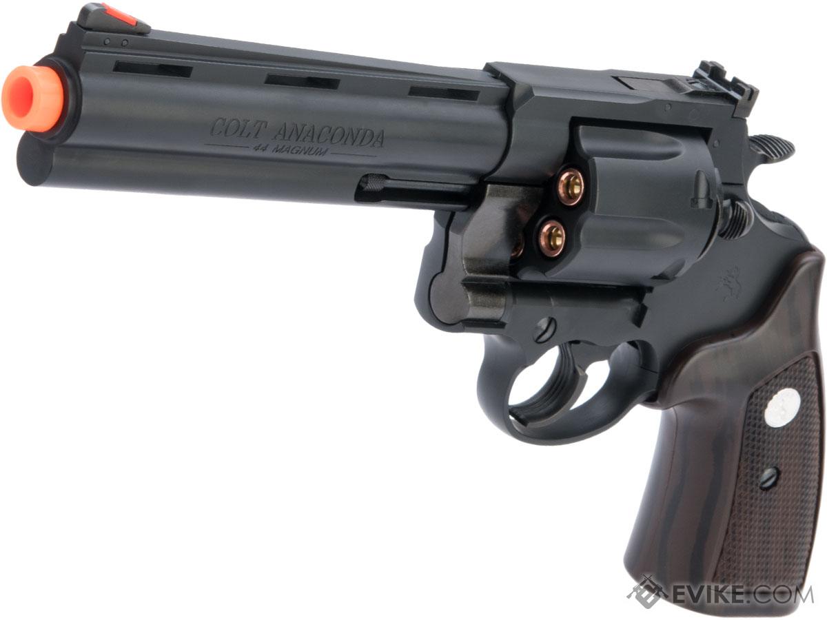 Marushin Colt Anaconda .44 Gas Powered Airsoft Revolver (Model: 6 / Matte Black / ABS)