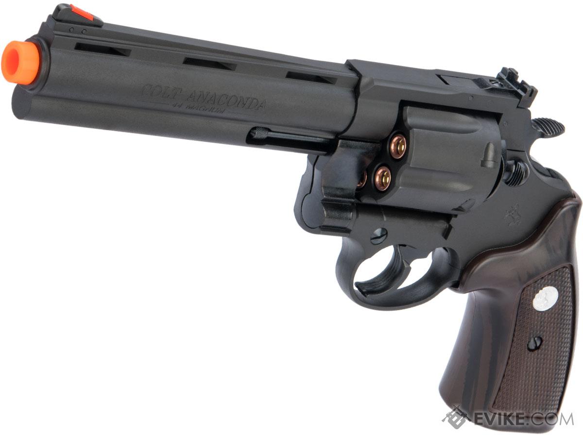 Marushin Colt Anaconda .44 Gas Powered Airsoft Revolver (Model: 6 / Matte Black / Heavy Weight)
