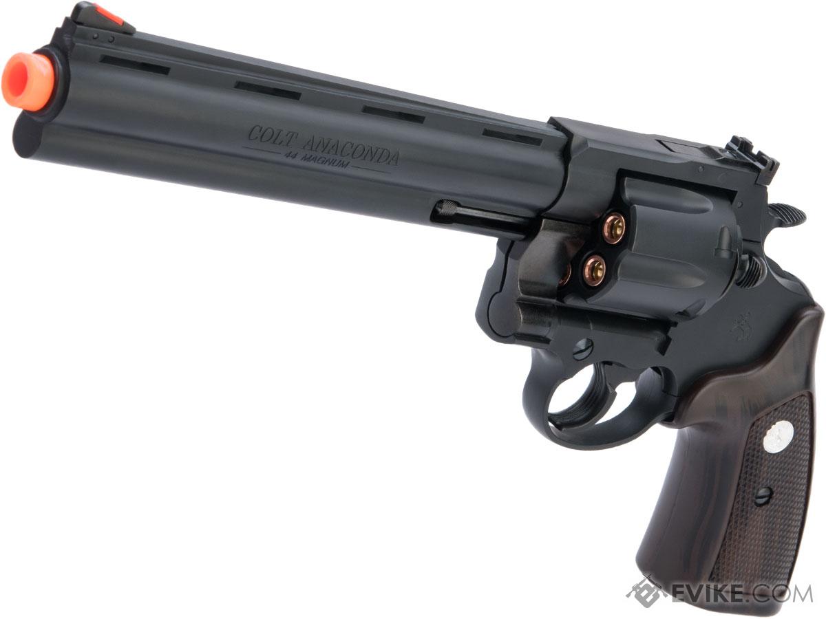 Marushin Colt Anaconda .44 Gas Powered Airsoft Revolver (Model: 8 / Matte Black / ABS)