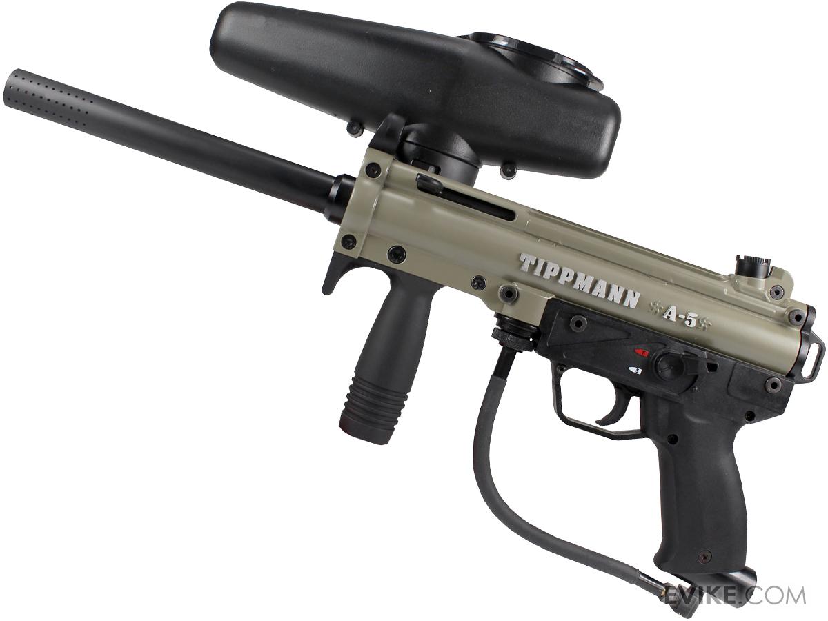Tippmann A5 with Selector Switch Basic Paintball Marker Set, MORE