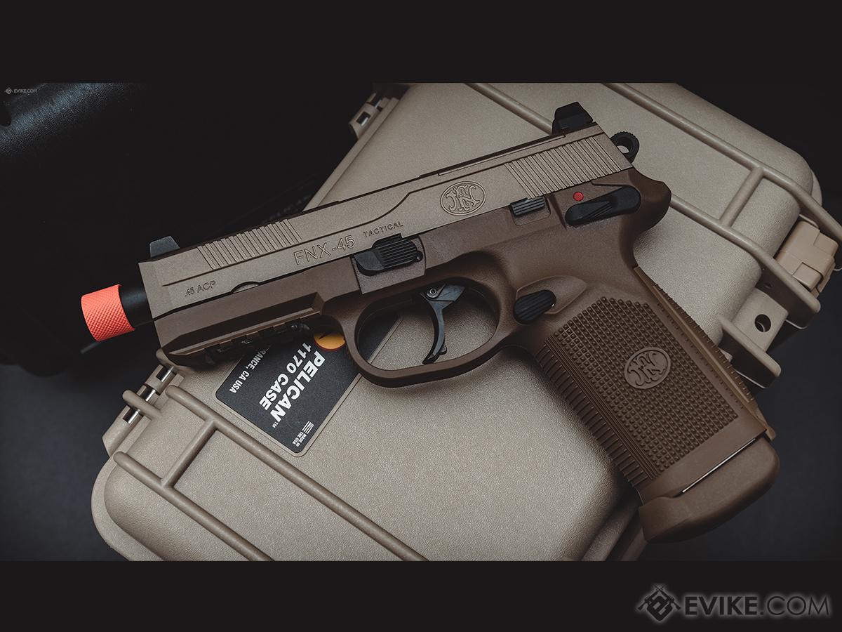 Marui pistola a gas H45 tactical con silenziatore (tan)-armi softair  sanmarino