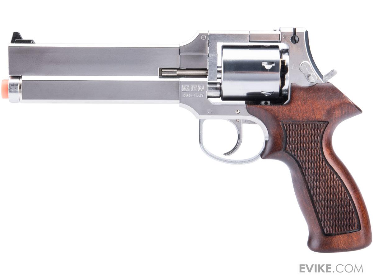 Marushin マルシン MATEBA REVOLVER 6インチ Marushin Mateba Gas Revolver 6 inch - Silver (Wood Grip