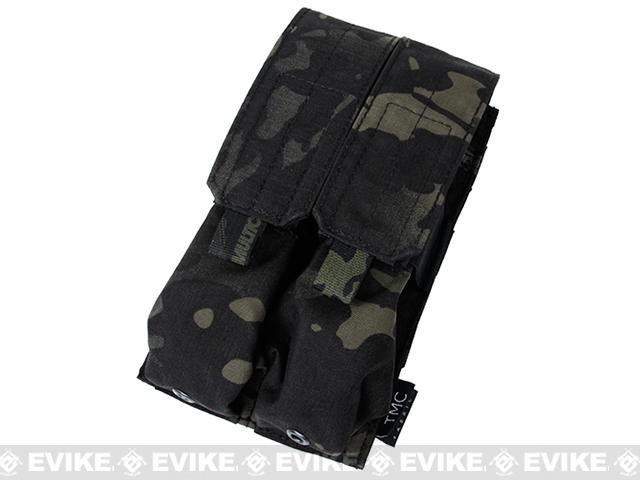 TMC SMG MP7A1 Double Magazine MOLLE Pouch (Color: Multicam Black)