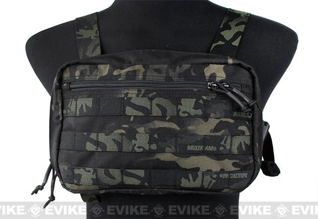 TMC Tactical Combat Chest Recon Bag (Color: Multicam Black), Tactical ...