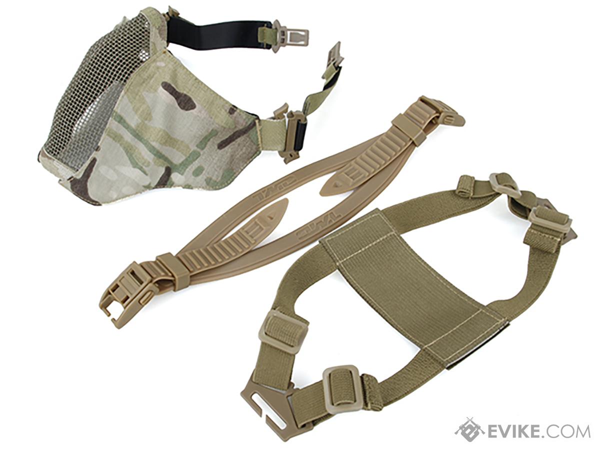 TMC PDW Ver2 Half Face Soft Mask w/ Steel Mesh (Color: Multicam)